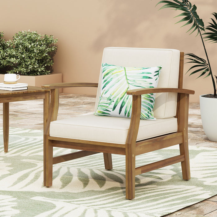 Perla - Contemporary Club Chair With Water Resistant Cushionі Noble House