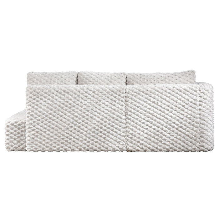 Manya - Sectional Sofa - Ivory Corduroy ACME