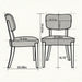 Contemporary Armless Dining Chairs (Set of 2) Home Essentials