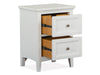 Heron Cove - Small Drawer Nightstand - Chalk White And Dovetail Gray Magnussen Furniture