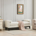 Upholstered End Of Bed Bench With Arms, 2 Bolsters For Bedroom - Ivory Home Essentials