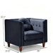 Chesterfield Accent Tufted Square Arm Side Chair US Pride