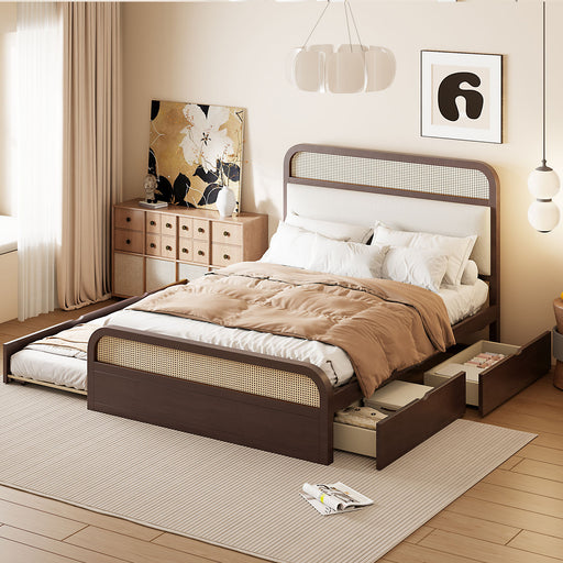 Platform Bed With Trundle And 2 Drawers Timeless Haven