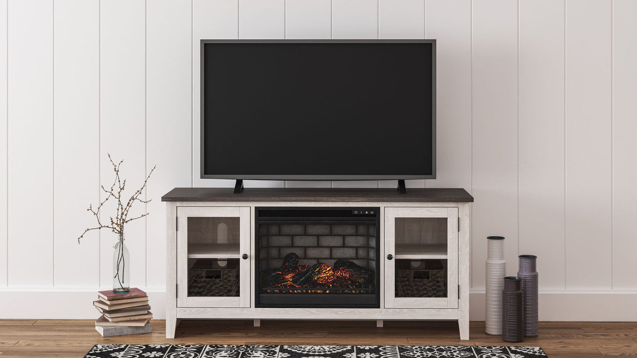 Dorrinson - TV Stand With Fireplace Insert Signature Design by Ashley®