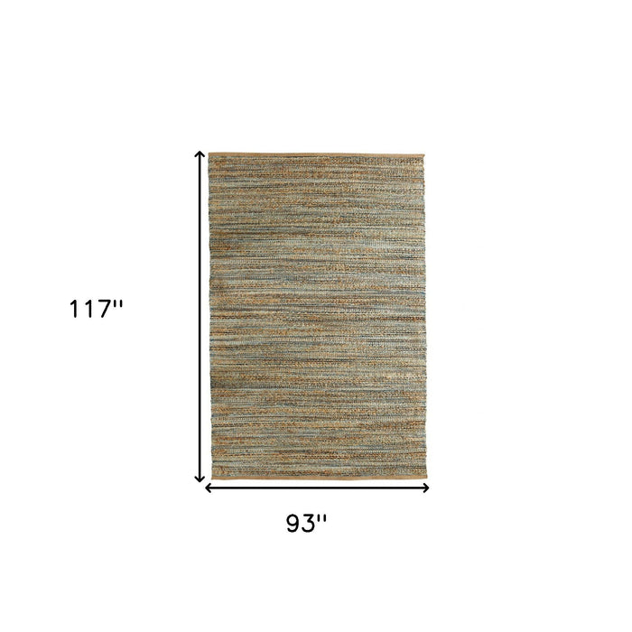 7.8' x 9.8' Modern Hand Woven Area Rug - Natural
