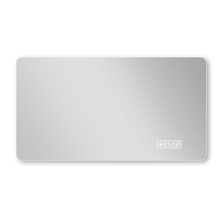 Wall Mounted Bathroom Full Length Makeup Mirror With 3 Color Lighting - Clear Daily Nest