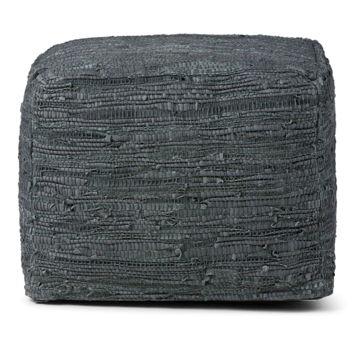 Fredrik - Handcrafted Square Pouf Simpli-Home