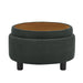 Storage Round Footstool Table Ottoman Home Essentials