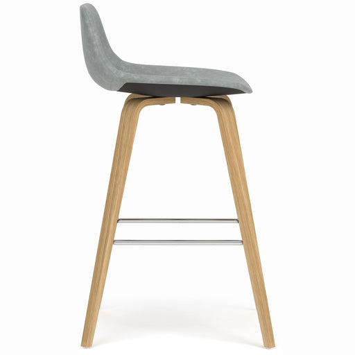 Randolph - Counter / Bar Height Stool Upholstered (Set of 2) - Gray Simpli-Home