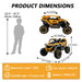 Ride On Kids Electric Truck With Remote Control, Front & Rear Suspension Daily Nest