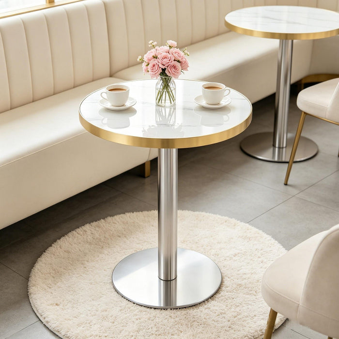 Elegant Modern Round Bistro Table Home Essentials