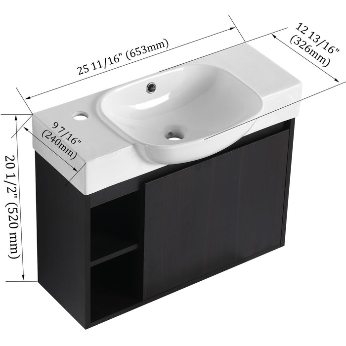 Freestanding Bathroom Vanity With Sink, Soft Close Door Home Essentials