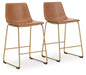 Ciabori - Upholstered Barstool (Set of 2) Signature Design by Ashley®