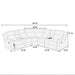 Manual Motion Reclining Sectional LAF / RAF Loveseat With Consoles Cup Holders Upholstered Living Room - Black Home Essentials