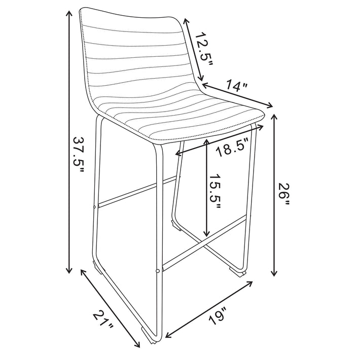 Torrence - Counter Chair (Set of 2) Furniture Max