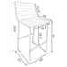 Torrence - Counter Chair (Set of 2) Furniture Max