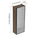 10" Bathroom Wall Mirror Cabinet With Door, Adjustable Shelf - Imitative Oak Home Essentials