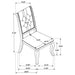 Kinzler - Side Chairs (Set of 2) - Tan / Black Furniture Max