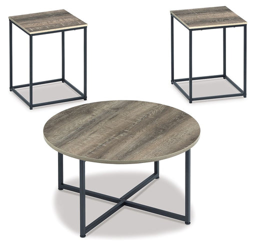 Wadeworth - Occasional Table Set (Set of 3) - Brown / Beige Signature Design by Ashley®
