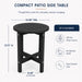 Round Outdoor Side Table Home Essentials
