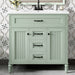 Bathroom Vanity With Sink, Flip-Out Top Drawer, Soft Close Doors, 2 Storage Drawers Hearth and Haven