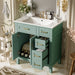 Modern Bathroom Vanity With Sink, Storage Cabinet, Soft Close Doors, Deep & Standard Drawers Hearth and Haven