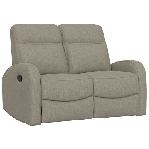 Manual Reclining Loveseat With Dual Seating Support For Living Room Emerald Home