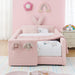 Cute Rabbit Ear Upholstered Platform Bed Frame With Safety Rail Home Essentials