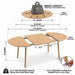 3 In 1 Extendable Dining Table - Wood Home Essentials