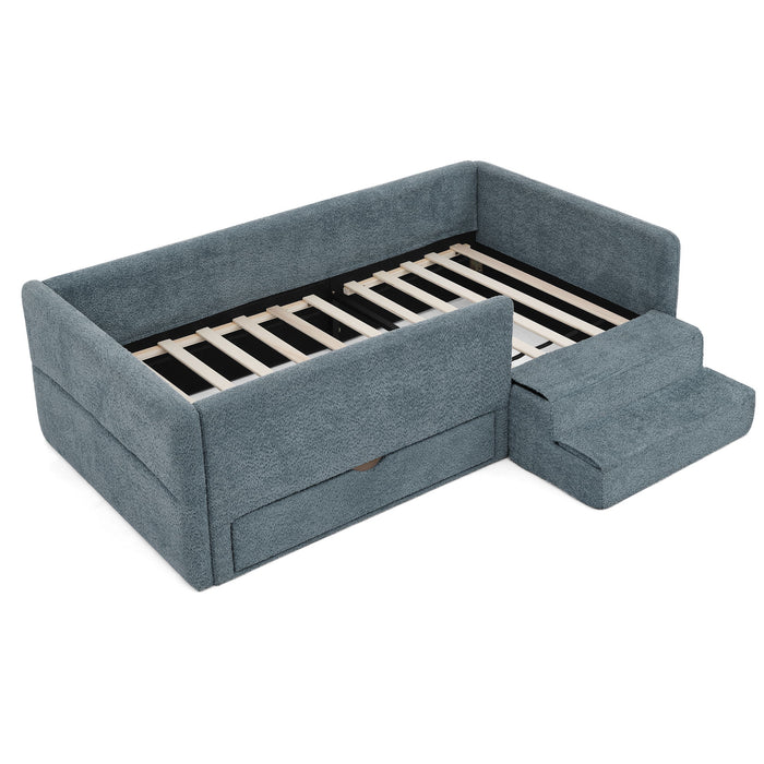 Safe Kids Bed With Guardrails And Storage Home Essentials