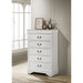 5 Drawer Bedroom Chest - White Furniture Max