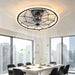 Ceiling Fan With Light And Remote Control, 6 Speeds, 3 Color Options - Matte Black Daily Nest