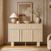 Curved Credenza, Wide Storage Cabinet For Dining Room Home Essentials