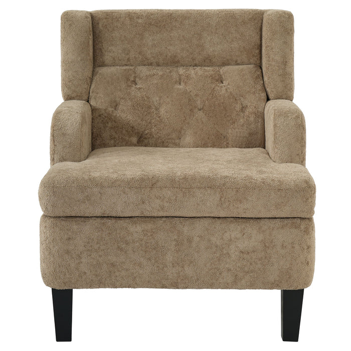 Modern Tufted Upholstered Accent Chair For Living Room Noble House