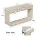 onsole Table With 3 Drawers And Display Shelf Noble House