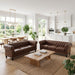 2 Piece Sofa Set With Rolled Armrests Home Essentials