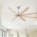 Oversized Large Ceiling Fan With Dimmable LED Light, 8 Blades, Remote Control Daily Nest
