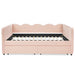 Gingham Daybed With USB Charging Port, Wave-Shaped Design Home Essentials