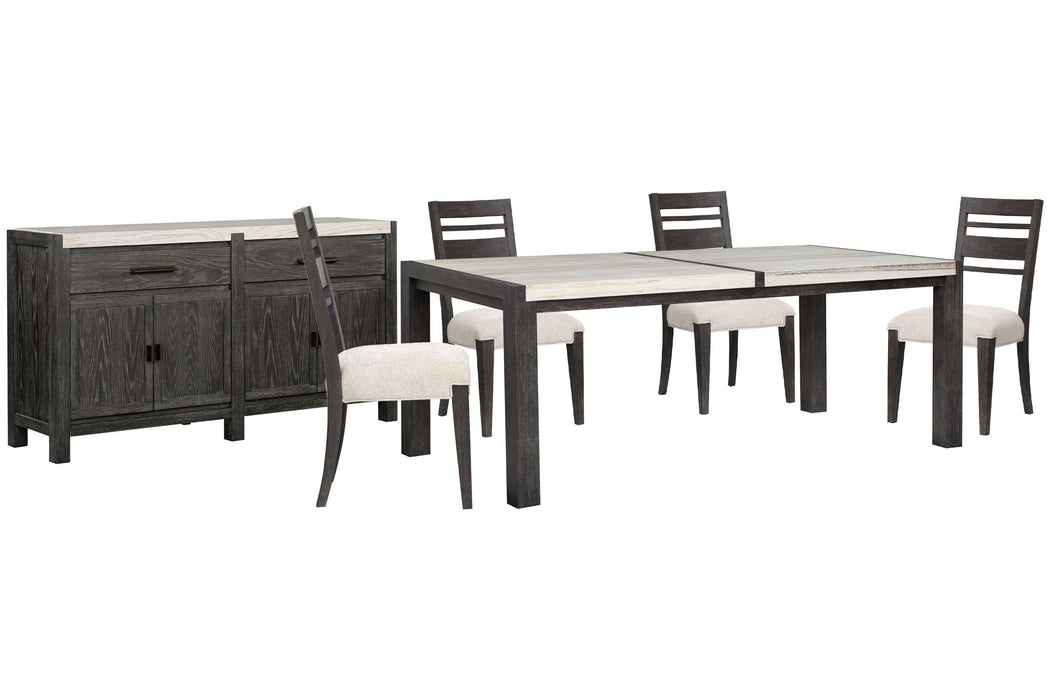 Plum Creek - 6 Piece Rectangular Dining Table Set Magnussen Furniture