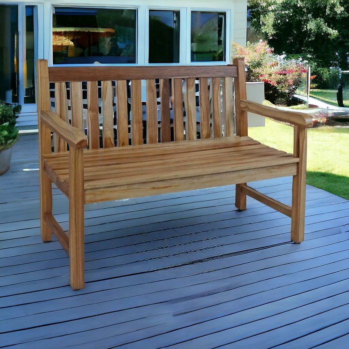 Indoor Outdoor Bench - Brown