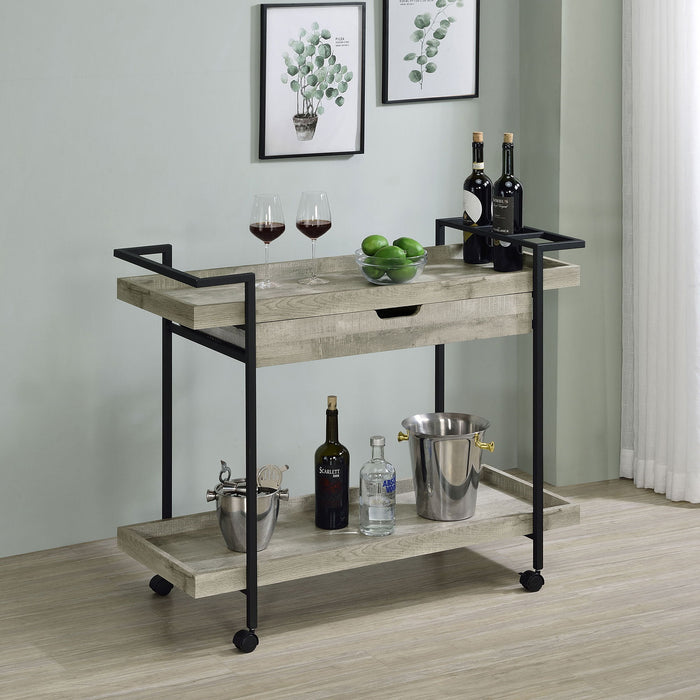 Begonia - 1 Drawer Cart - Driftwood Furniture Max