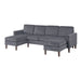 Sectional Set With Dual Chaises And Square Arms Home Essentials
