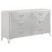 Buckley - 6 Drawer Dresser - Gloss White Furniture Max