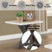 Romina - End Table - White Marble Top & Weathered Espresso ACME