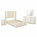 La Pierre - Modern Bedroom Set With Upholstered LED Bed Matrix Furniture Group