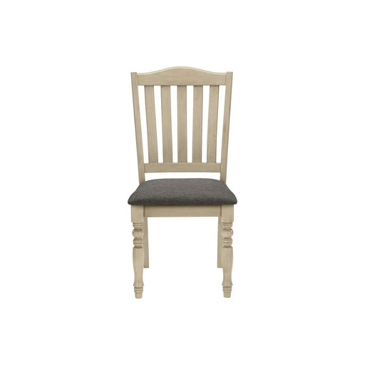 Dining Chair, Upholstered, Side, Transitional (Set of 2) - Gray 8th Street