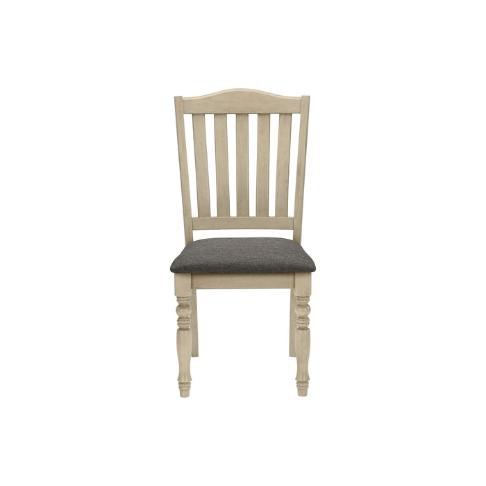 Dining Chair, Upholstered, Side, Transitional (Set of 2) - Gray 8th Street