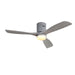 52" Ceiling Fan With LED Light, Reversible DC Motor, Remote Control - Silver Daily Nest