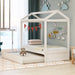 House Bed With Trundle In, Twin Size - White Hearth and Haven