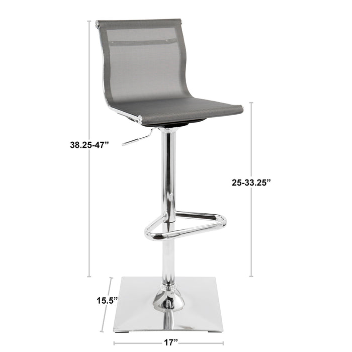 Mirage - Contemporary Adjustable Barstool With Swivel Lumi Source